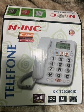 Corded Home Phone with Large Numeric Keys. Great for visually impaired